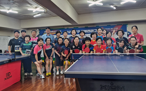 2025 탁구 디비전리그 서울 예선리그 단체사진.