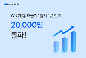 토스모바일 CU 제휴 요금제 가입자 2만명 돌파 - 뉴스 썸네일 이미지